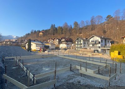 Erstellen von Fundamentplatten für 5 Chalets in Garmisch-Partenkirchen