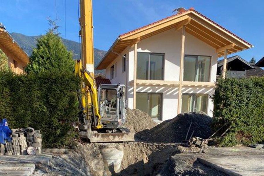 Hausanschluss Einfamilienhaus in Garmisch-Partenkirchen