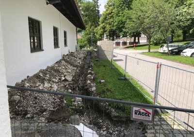 Neuverlegung Kabeltrasse Bundeswehrverwaltungsschule in Oberammergau