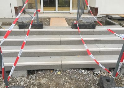 Neugestaltung Treppenanlage mit Fertigteilstufen - Polizeigebaeude Murnau